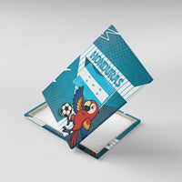 Honduras Football Canvas Wall Art Scarlet Macaw Mascot