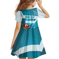 Personalized Honduras Football Family Matching Off Shoulder Maxi Dress and Hawaiian Shirt Scarlet Macaw Mascot