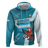Personalized Honduras Football Hoodie Scarlet Macaw Mascot