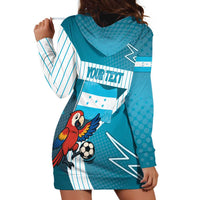 Personalized Honduras Football Hoodie Dress Scarlet Macaw Mascot