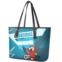 Honduras Football Leather Tote Bag Scarlet Macaw Mascot