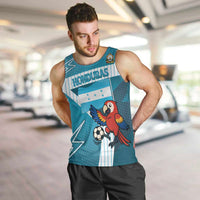 Personalized Honduras Football Men Tank Top Scarlet Macaw Mascot