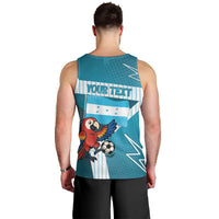 Personalized Honduras Football Men Tank Top Scarlet Macaw Mascot