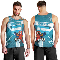 Personalized Honduras Football Men Tank Top Scarlet Macaw Mascot