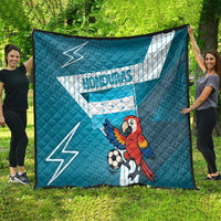 Honduras Football Quilt Scarlet Macaw Mascot