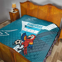 Honduras Football Quilt Scarlet Macaw Mascot