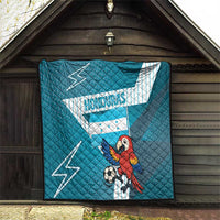 Honduras Football Quilt Scarlet Macaw Mascot
