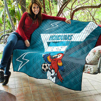 Honduras Football Quilt Scarlet Macaw Mascot