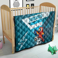 Honduras Football Quilt Scarlet Macaw Mascot