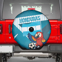 Honduras Football Spare Tire Cover Scarlet Macaw Mascot