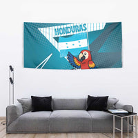 Honduras Football Tapestry Scarlet Macaw Mascot