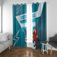 Honduras Football Window Curtain Scarlet Macaw Mascot