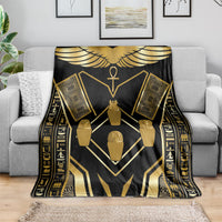 Egypt Canopic Jars Blanket Ancient Mythology Four Sons of Horus