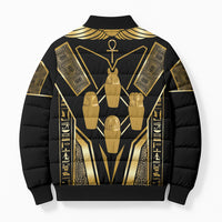 Egypt Canopic Jars Bomber Puffer Jacket Ancient Mythology Four Sons of Horus