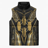Egypt Canopic Jars Sleeveless Puffer Jacket Ancient Mythology Four Sons of Horus