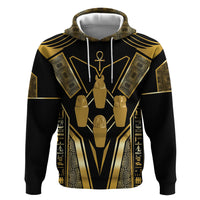 Egypt Canopic Jars Zip Hoodie Ancient Mythology Four Sons of Horus