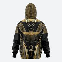 Egypt Winged Sun Hoodie Ancient Mythology Golden Ankh