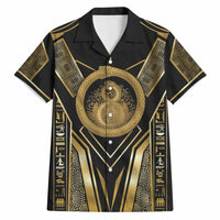 Egypt Ouroboros Hawaiian Shirt Ancient Mythology Infinity Serpent Gold