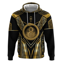 Egypt Ouroboros Hoodie Ancient Mythology Infinity Serpent Gold