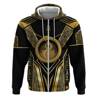 Egypt Ouroboros Hoodie Ancient Mythology Infinity Serpent Gold