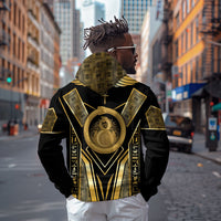 Egypt Ouroboros Hoodie Ancient Mythology Infinity Serpent Gold
