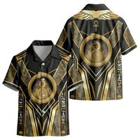 Egypt Ouroboros Kid Hawaiian Shirt Ancient Mythology Infinity Serpent Gold DT05