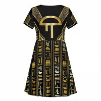 Egypt Amenta Kid Short Sleeve Dress Ancient Mythology Underworld Realm