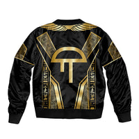 Egypt Amenta Sleeve Zip Bomber Jacket Ancient Mythology Underworld Realm