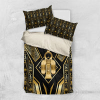 Egypt Tyet Bedding Set Ancient Mythology Knot Of Isis Gold