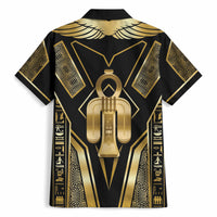 Egypt Tyet Hawaiian Shirt Ancient Mythology Knot Of Isis Gold