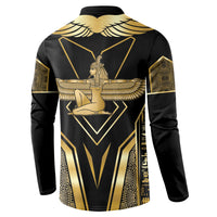 Egypt Feather Of Maat Button Sweatshirt Ancient Mythology Truth And Justice