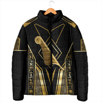 Egypt Feather Of Maat Padded Jacket Ancient Mythology Truth And Justice