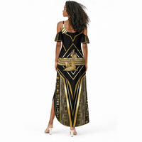 Egypt Feather Of Maat Summer Maxi Dress Ancient Mythology Truth And Justice