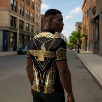 Egypt Feather Of Maat Zipper Polo Shirt Ancient Mythology Truth And Justice