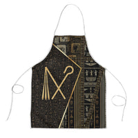 Egypt Crook And Flail Apron Ancient Mythology Pharaoh Royalty Gold