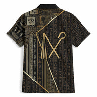 Egypt Crook And Flail Hawaiian Shirt Ancient Mythology Pharaoh Royalty Gold