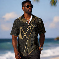 Egypt Crook And Flail Hawaiian Shirt Ancient Mythology Pharaoh Royalty Gold DT05