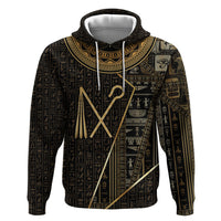 Egypt Crook And Flail Hoodie Ancient Mythology Pharaoh Royalty Gold