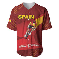 Personalized Spain Cycling Baseball Jersey You Don't Stop Cycling When You Get Old - Wonder Print Shop