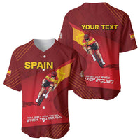 Personalized Spain Cycling Baseball Jersey You Don't Stop Cycling When You Get Old - Wonder Print Shop
