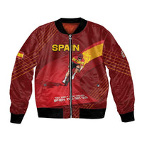 Personalized Spain Cycling Bomber Jacket You Don't Stop Cycling When You Get Old - Wonder Print Shop