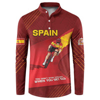 Personalized Spain Cycling Button Sweatshirt You Don't Stop Cycling When You Get Old - Wonder Print Shop