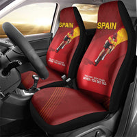 Spain Cycling Car Seat Cover You Don't Stop Cycling When You Get Old - Wonder Print Shop