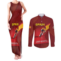 Personalized Spain Cycling Couples Matching Tank Maxi Dress and Long Sleeve Button Shirt You Don't Stop Cycling When You Get Old - Wonder Print Shop