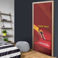 Personalized Spain Cycling Door Cover You Don't Stop Cycling When You Get Old - Wonder Print Shop