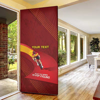 Personalized Spain Cycling Door Cover You Don't Stop Cycling When You Get Old - Wonder Print Shop