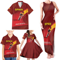 Personalized Spain Cycling Family Matching Tank Maxi Dress and Hawaiian Shirt You Don't Stop Cycling When You Get Old - Wonder Print Shop