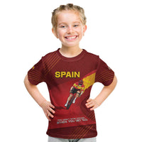 Personalized Spain Cycling Kid T Shirt You Don't Stop Cycling When You Get Old - Wonder Print Shop
