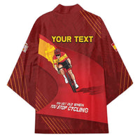 Personalized Spain Cycling Kimono You Don't Stop Cycling When You Get Old - Wonder Print Shop