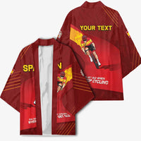 Personalized Spain Cycling Kimono You Don't Stop Cycling When You Get Old - Wonder Print Shop